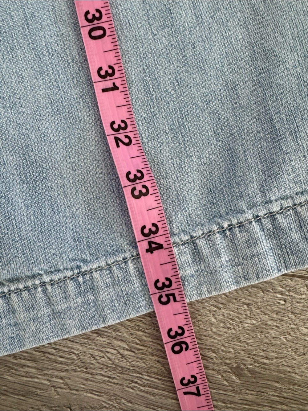 Free People We the Free Easy Peasy Pull-On Wide Leg Jeans Light Wash Size XS - Picture 14 of 15